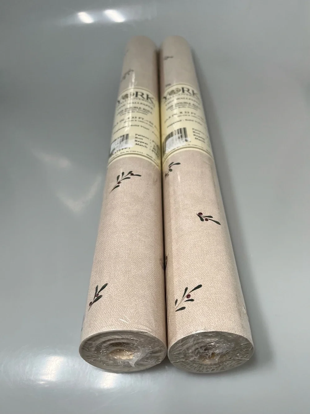 York Wallcoverings PV5382 Prepasted Solid Vinyl Wallpaper 2 Rolls Discontinued